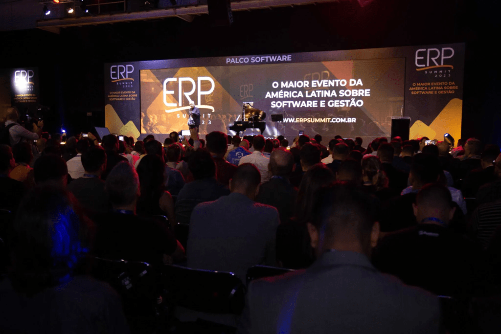 Active no ERP Summit 2026 no Expo Center Norte, estande G23, em São Paulo