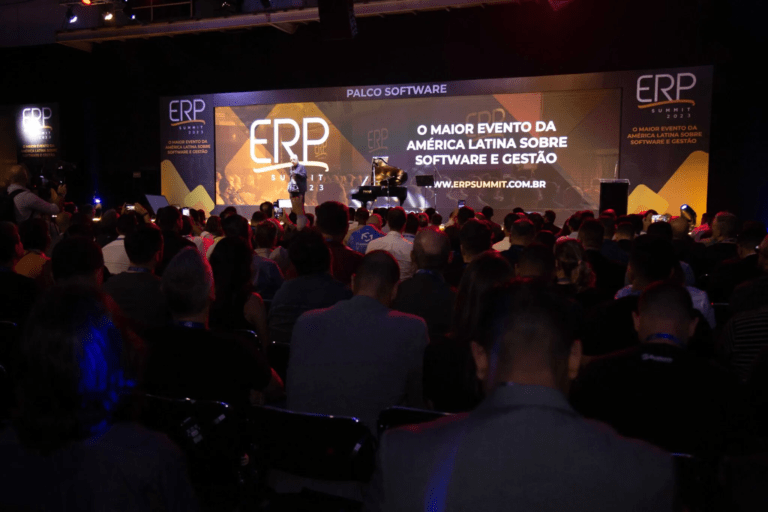 Active no ERP Summit 2026 no Expo Center Norte, estande G23, em São Paulo